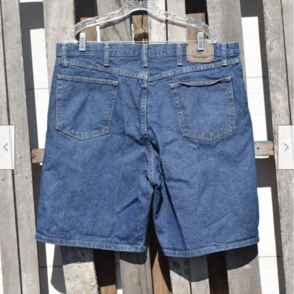 Wrangler Relaxed Fit 6K061DS 100% Cotton Denim Jean Shorts Sz 38 - Picture 2 of 3